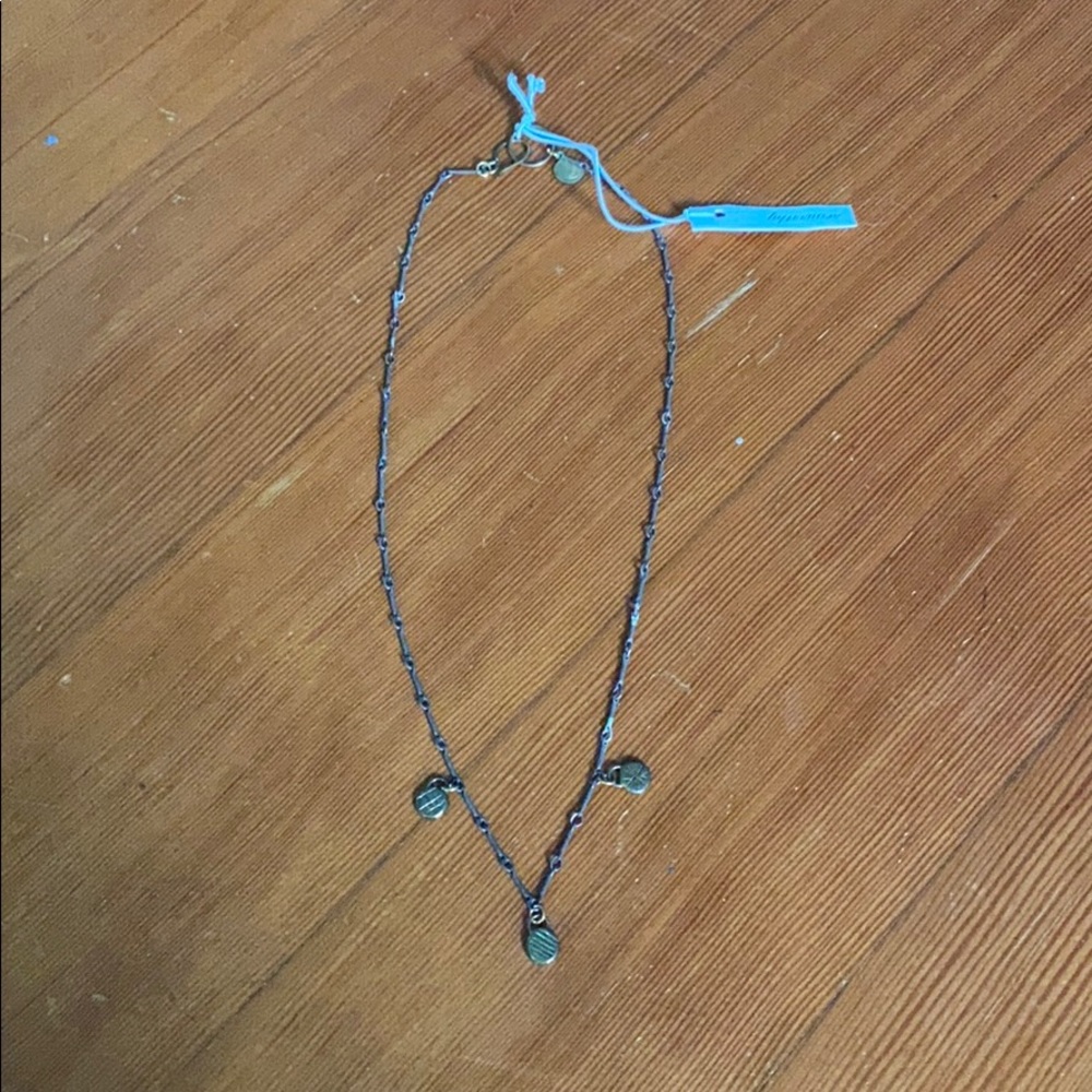 Seaworthy handmade bronze necklace etched tribal